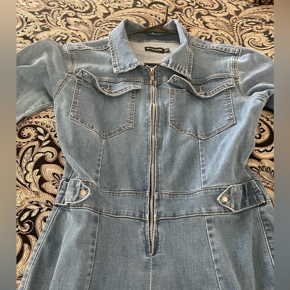 Pretty Little Thing denim Jumpsuit